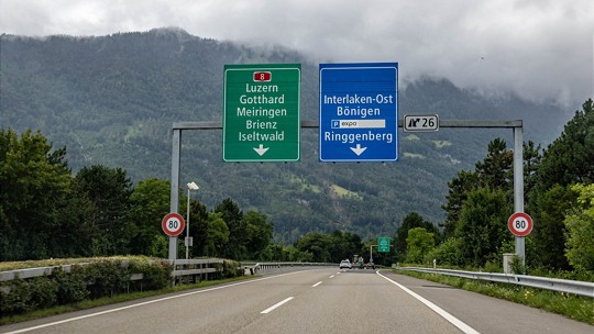  A8 Anschluss Interlaken-Ost 
