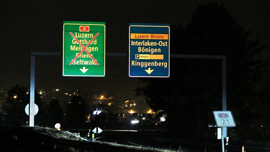  A8 Nachtsperrung Interlaken-Ost – Brienz 